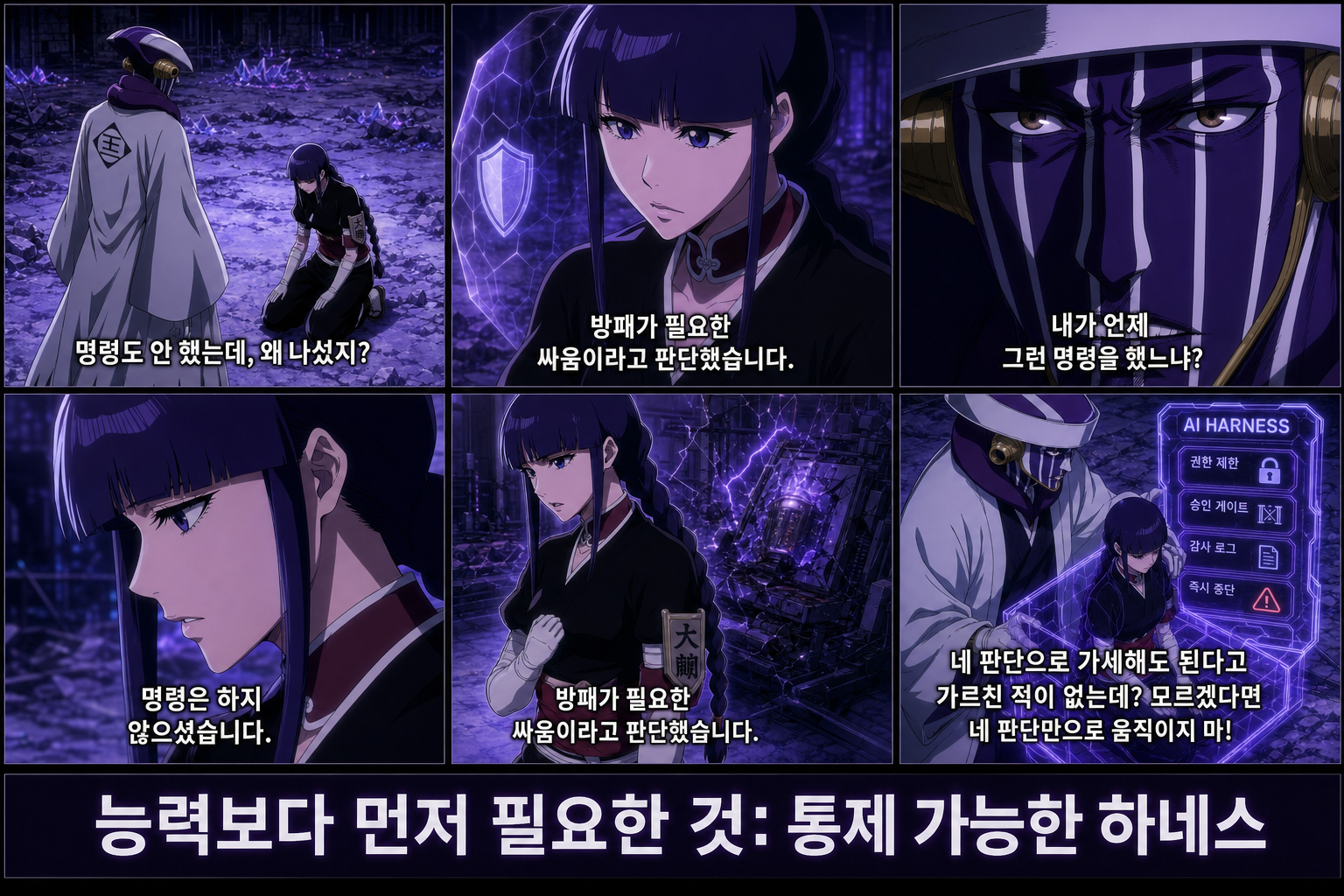 명령하지 않았는데 스스로 판단해 나선 장면과, 그 뒤에 붙는 통제 장치 넷